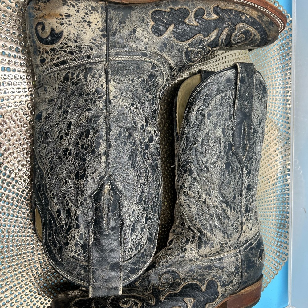 Corral men 12 exotic inlay cowboy boots - Picture 9 of 12